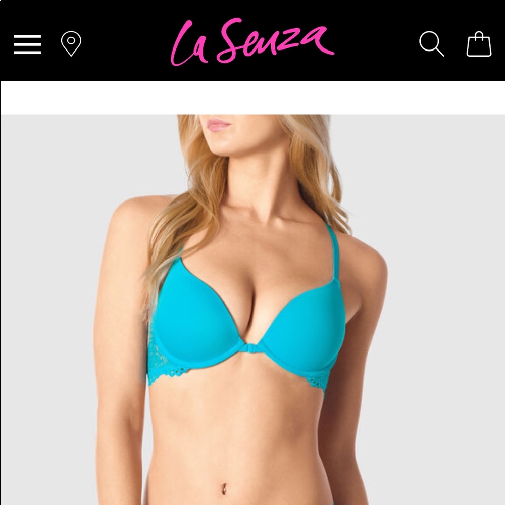 LA SENZA FRONT- CLOSE PUSH UP BRA - 32B